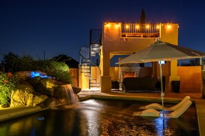 Outdoor pool, a heated pool - Private Desert Oasis with Pool & Hot Tub, Game Room | Family & Pet Friendly (Scottsdale)