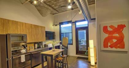 Chic Ultramodern Minimalist Studio Loft + Patio