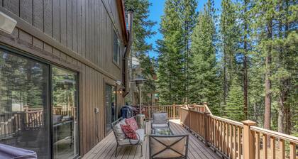 Unwind in the private hot tub at this beautifully decorated home in Tahoe Donner!