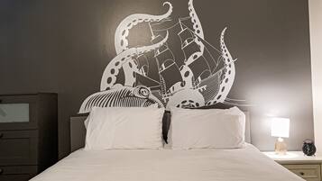 2 slaapkamers, een bureau, een strijkplank/strijkijzer, gratis wifi