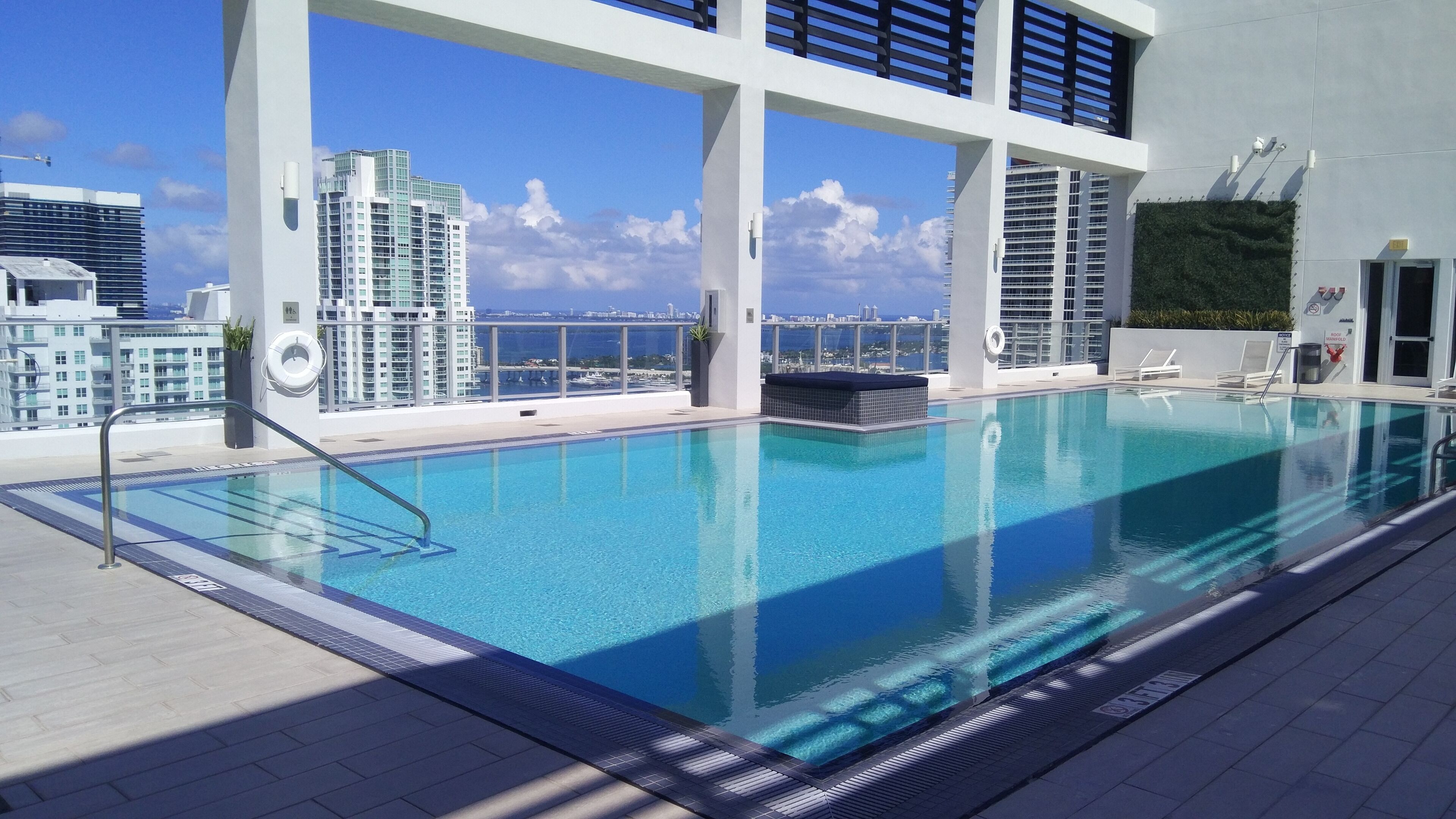 Outdoor pool, a rooftop pool