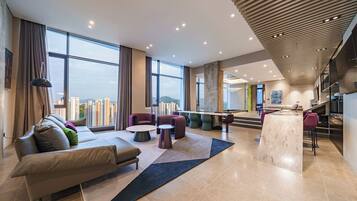 In-room safe, blackout drapes, soundproofing, free WiFi