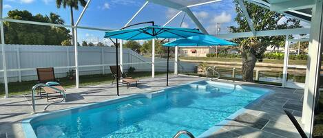 Piscina externa, piscina aquecida