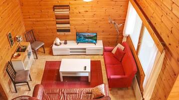 Télévision, cheminée