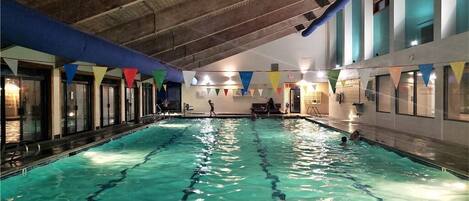 Indoor pool, a heated pool