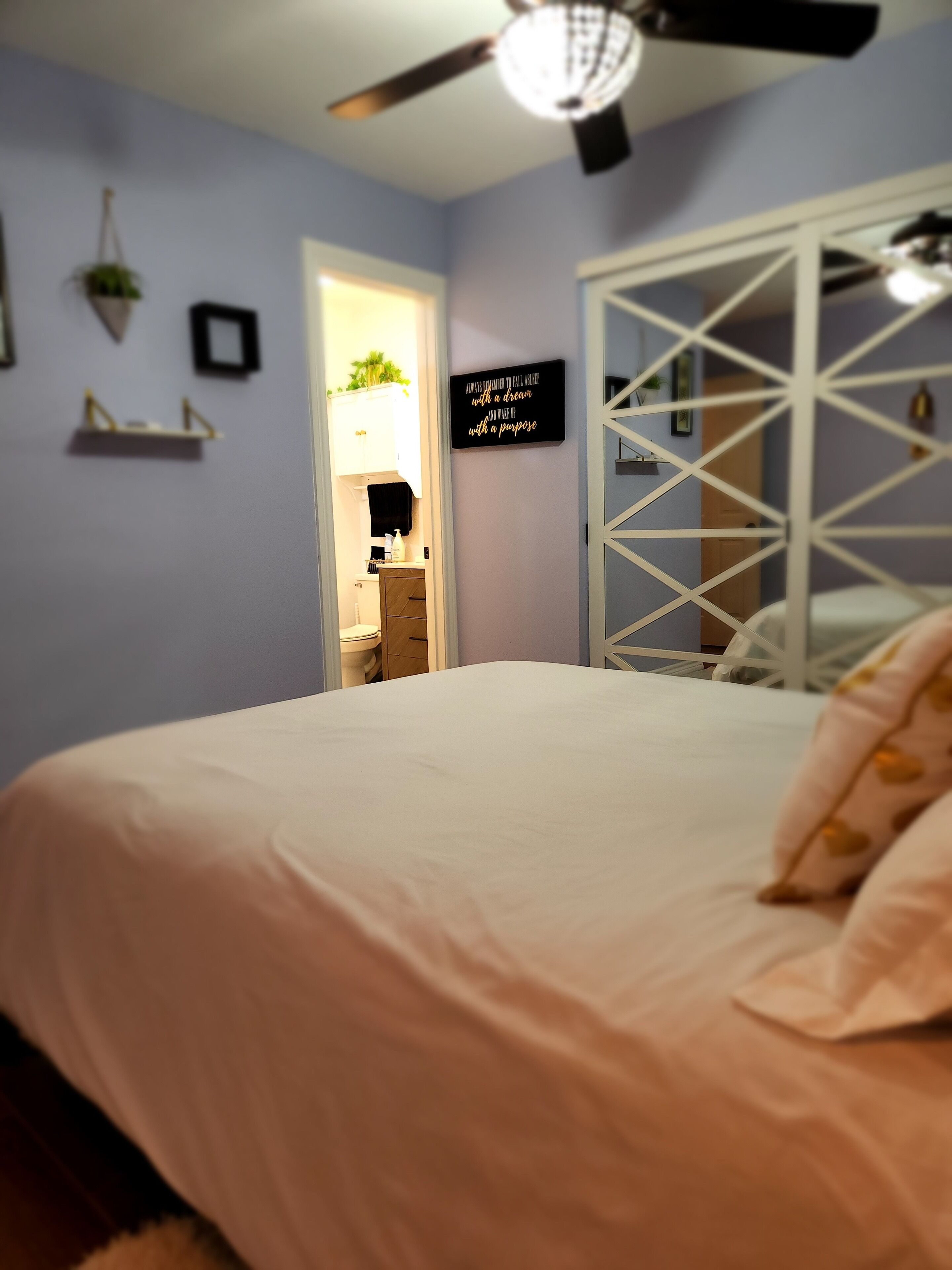 2 bedrooms, iron/ironing board, travel crib, free WiFi