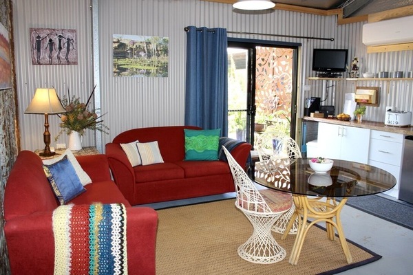 Cosy and comfortable open plan lounge, dinning and kitchen.