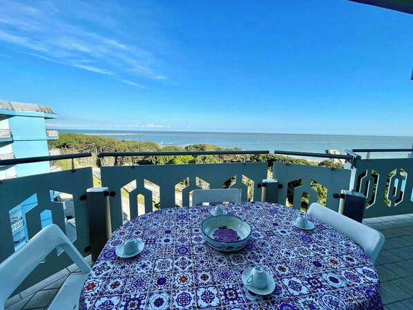 Blick von der Unterkunft