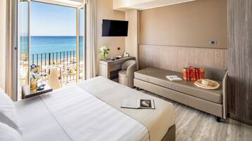 Ropa de cama de alta calidad, colchones con efecto memoria y minibar