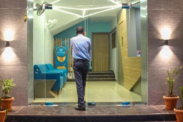 Interior entrance