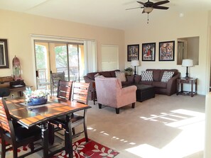 Spacious living area.