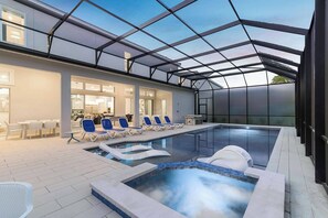 A heated pool