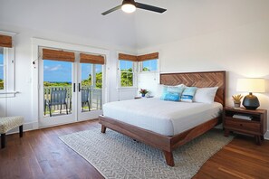 3 habitaciones, escritorio y tabla de planchar con plancha 