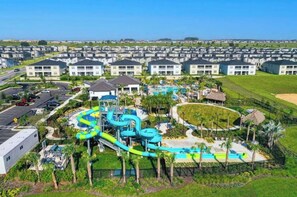 A heated pool - Dazzing 9BR/ Pool/Spa/ Free Waterpark (9030SD) (Four Corners)