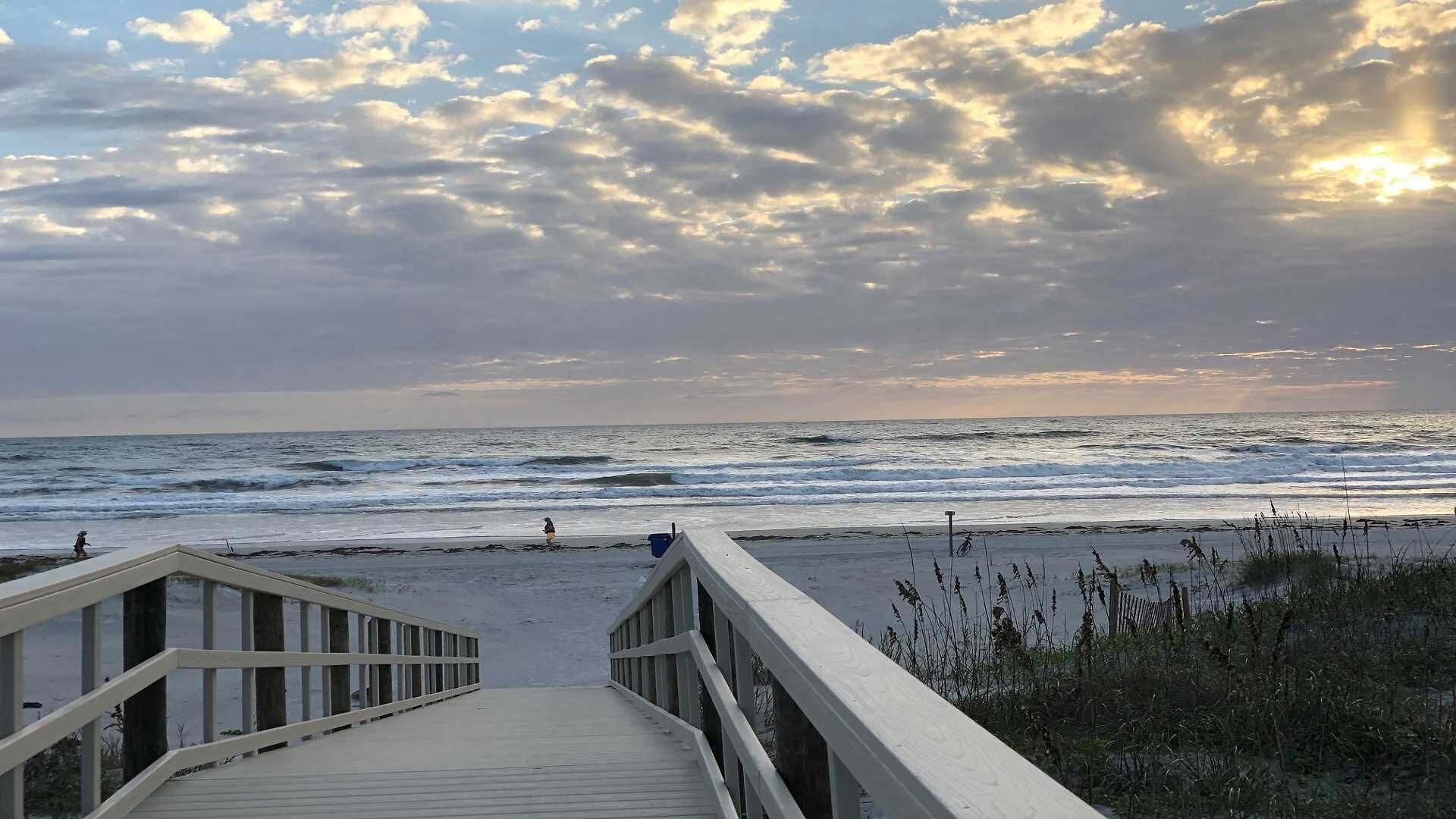 On the beach