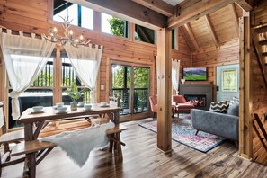 Smart TV, chimenea y servicios de streaming 