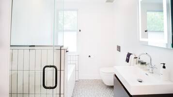 Hair dryer, towels