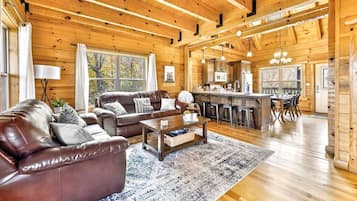 Smart TV, lareira, pebolim