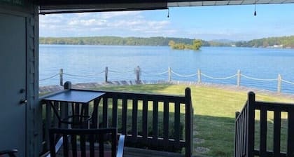 Clean Breathtaking Waterfront deck view lake/mountains<br>400 Farr Shores unit 6B