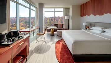 Studiosviitti, 1 suuri parisänky | 1 makuuhuone, ylelliset vuodevaatteet, pillowtop-patjalliset sängyt