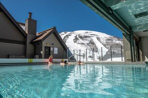 Indoor pool, a heated pool