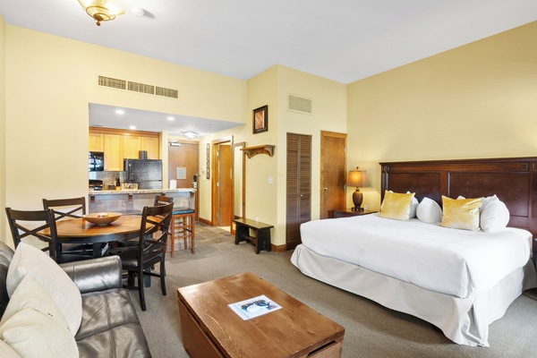 Studio with King Bed and Sleeper Sofa