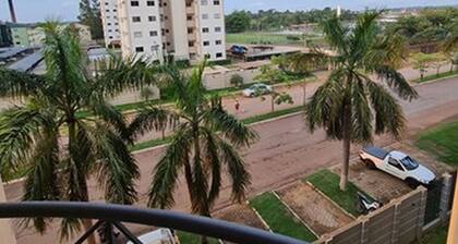 Semi-furnished apartment with 2 bedrooms.
