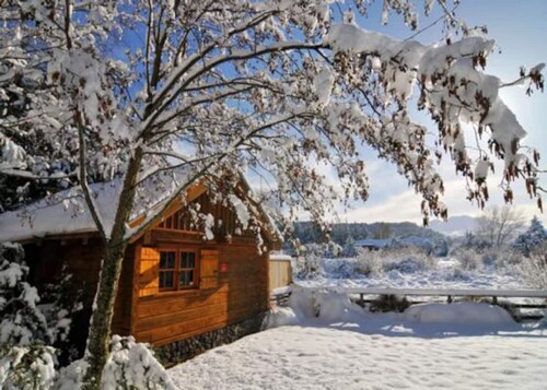 Gorgeous Log Cabin, Outdoor Bath & Mountain Views
