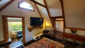 Smart TV, fireplace, printers