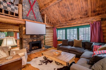 After a day of alpine adventure, kick back with your friends and family for a game or favorite movie in front of the merrily crackling fire