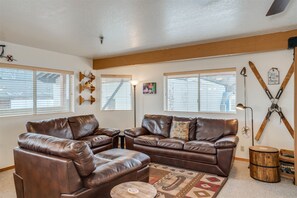 Télévision, cheminée, lecteur de DVD