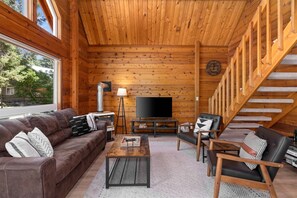 TV, lareira, console de videogame, DVD player