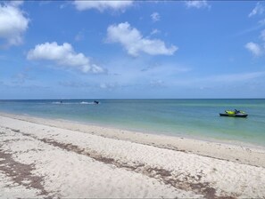 On the beach, beach towels