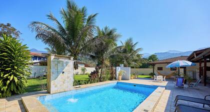 VIP house near the waterfall accommodates 15 people.