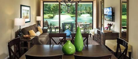 TV, DVD player, foosball, table tennis