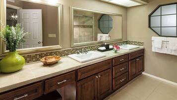 Shower, towels, soap