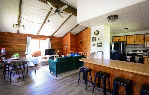 Smart TV, fireplace - Modern Rustic Cabin.Hottub.Sleeps9.nearStCroixStPk (Hinckley)