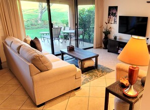 Smart TV, DVD player, music library, video library