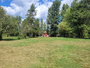 A park with a gazebo, trees, and a grassy field. - Just Relisted! Lovely Dover Home, with Sprawling Fenced Yard and Garden View (Dover)