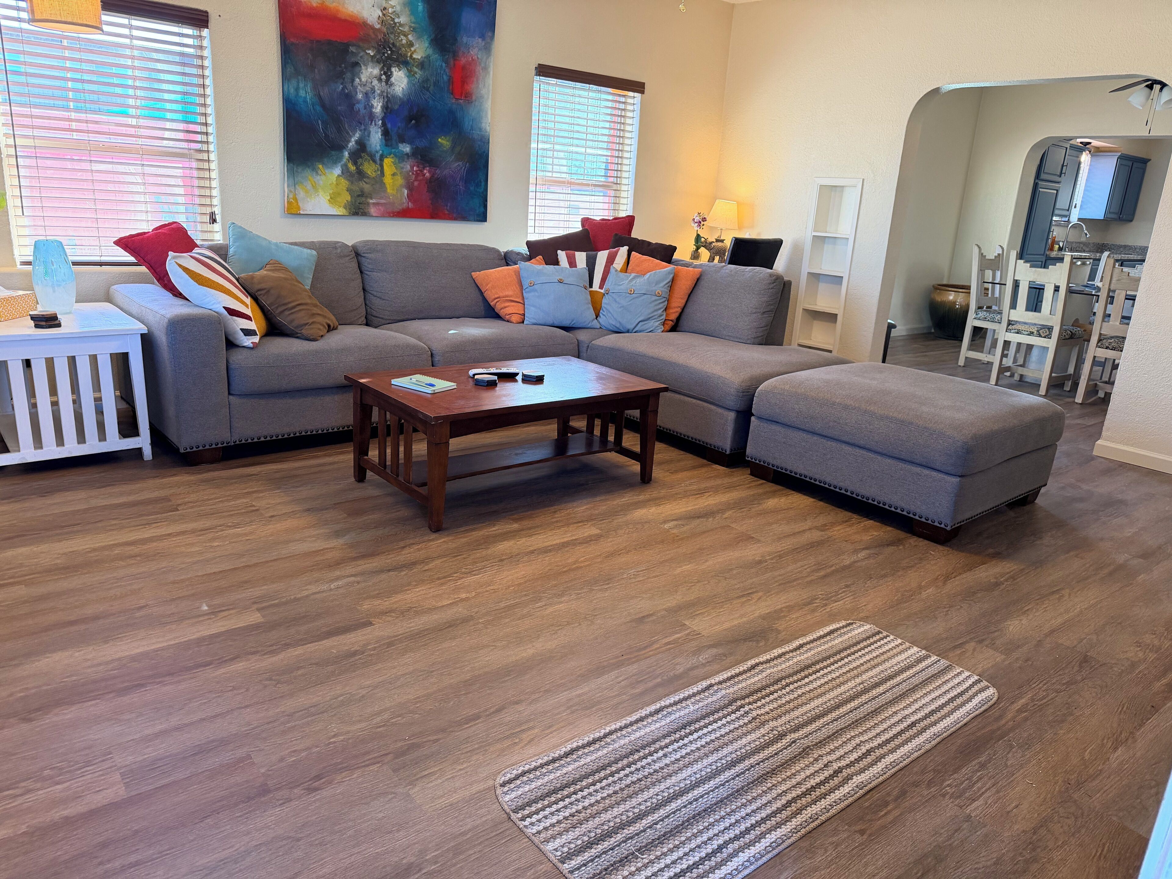 Smart TV, DVD player, books