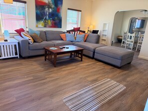 Smart TV, DVD player, books