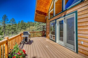 Terrace/patio - Tubing Promo! Stunning Views, Private Hot Tub, Wraparound Deck, and Close to Wolf Creek Ski Area! (Pagosa Springs)