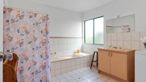 Shower, hair dryer