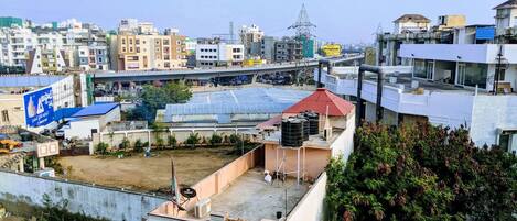 Udsigt fra overnatningsstedet