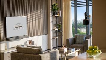 Premier Room, 3 Bedrooms | In-room safe, desk, laptop workspace, blackout drapes