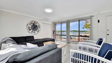 TV, DVD player, books