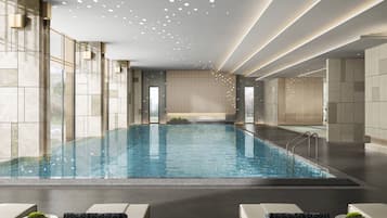 Indoor pool, seasonal outdoor pool