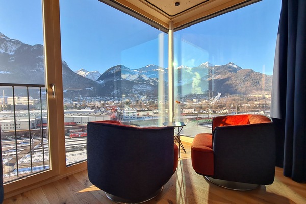 Habitación doble panorámica | Caja de seguridad en la habitación, cortinas blackout y insonorización