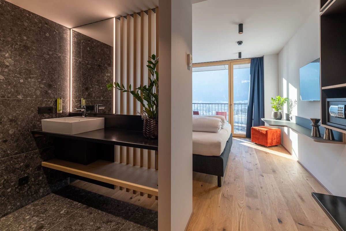 premium double room | in-room safe, desk, blackout curtains, soundproofing