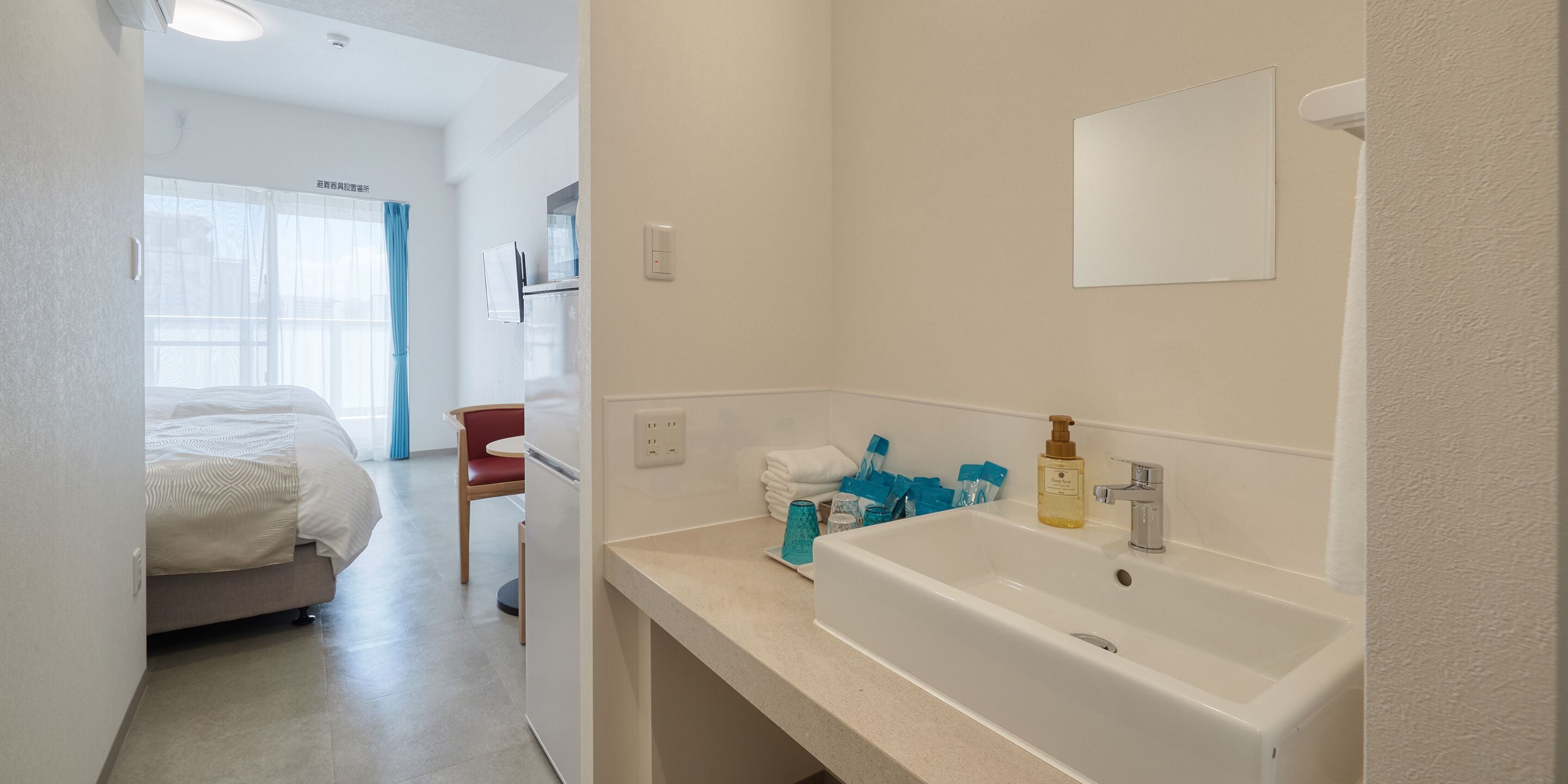 desk, iron/ironing board, free wifi, bed sheets